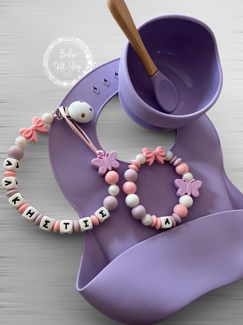 Baby Feeding Spoon Set imported Plastic Material In Purple Color main image 0